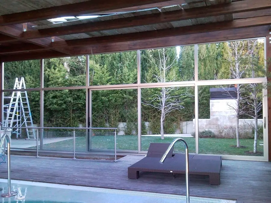 Cerramiento de piscina terminado
